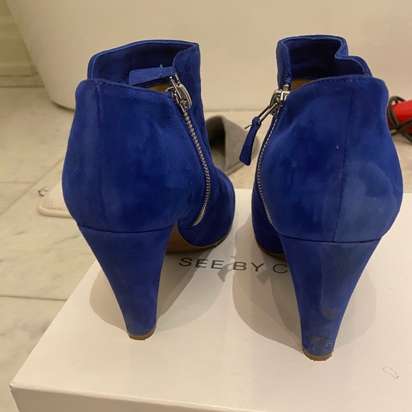 See by Chloe cobalt blue booties - Picture 3 of 6
